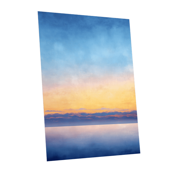 Gilded Blue Horizon – unframed poster option