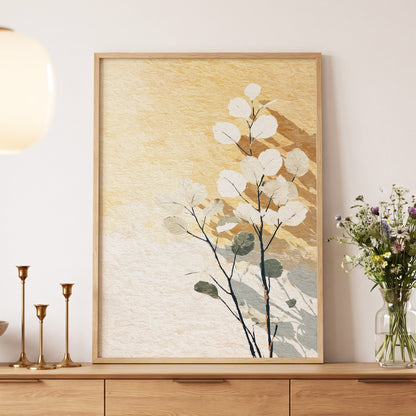 Gilded Botanical Shadows – wall art displayed in a styled interior, gallery view 5