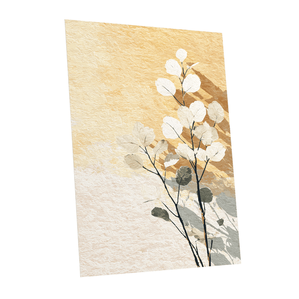 Gilded Botanical Shadows – unframed poster option