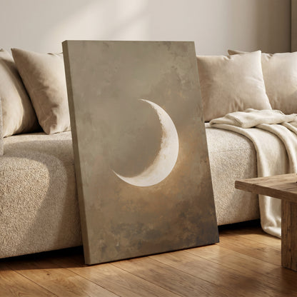 Gilded Crescent – canvas wall art in a styled interior, gallery view 1