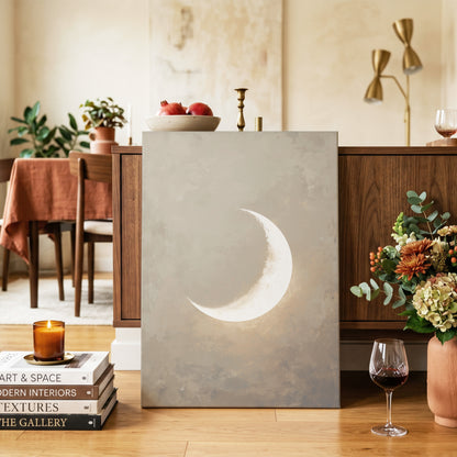 Gilded Crescent – canvas wall art in a styled interior, gallery view 2