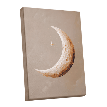 Gilded Crescent – stretched canvas option