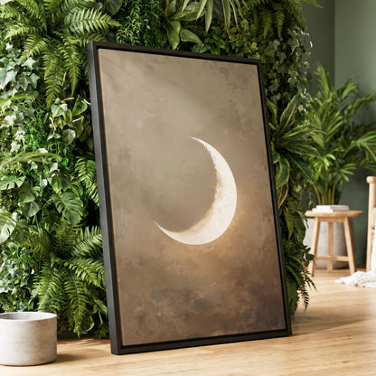 Gilded Crescent – wall art displayed in a styled interior, gallery view 1
