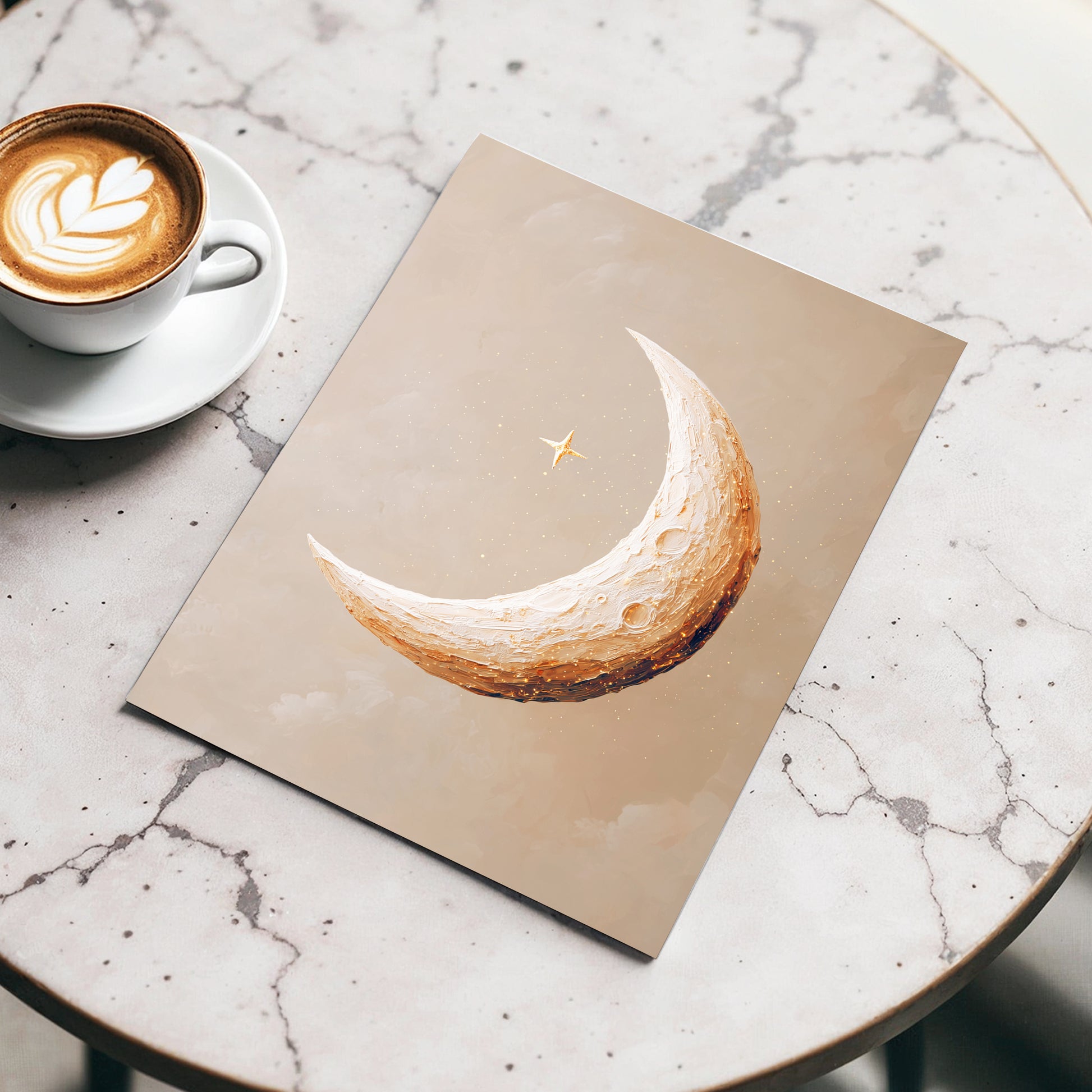 Gilded Crescent – wall art displayed in a styled interior, gallery view 3