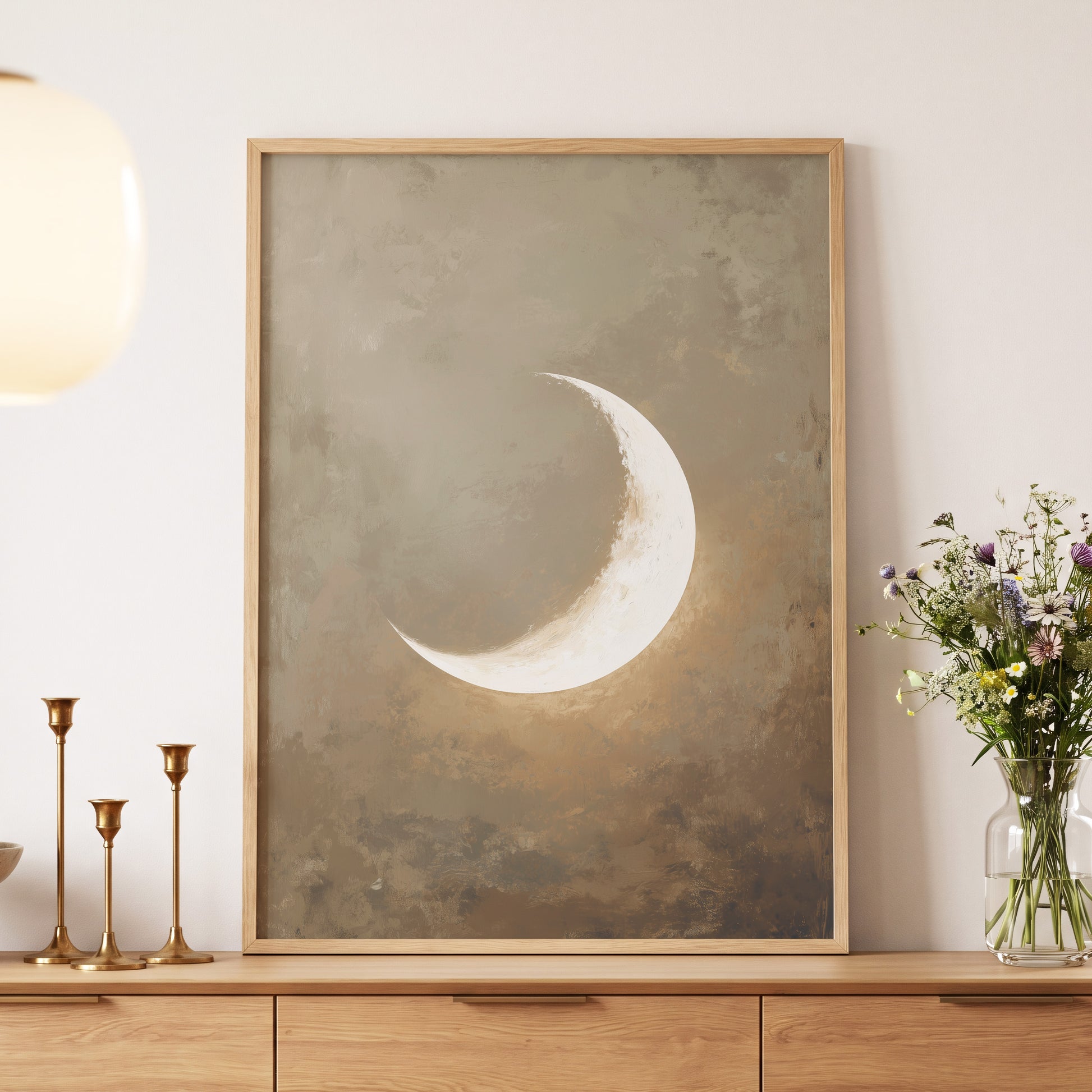 Gilded Crescent – wall art displayed in a styled interior, gallery view 5