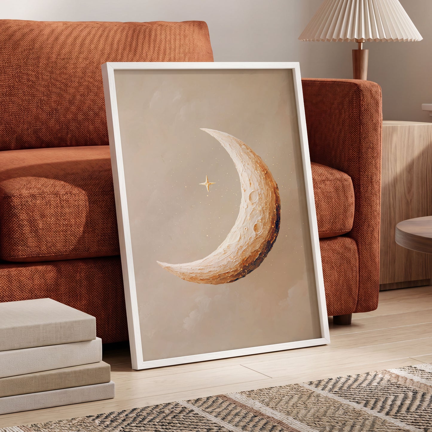 Gilded Crescent – wall art displayed in a styled interior, gallery view 6