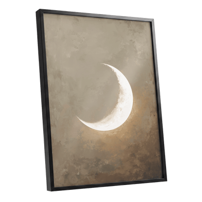 Gilded Crescent – black framed poster option