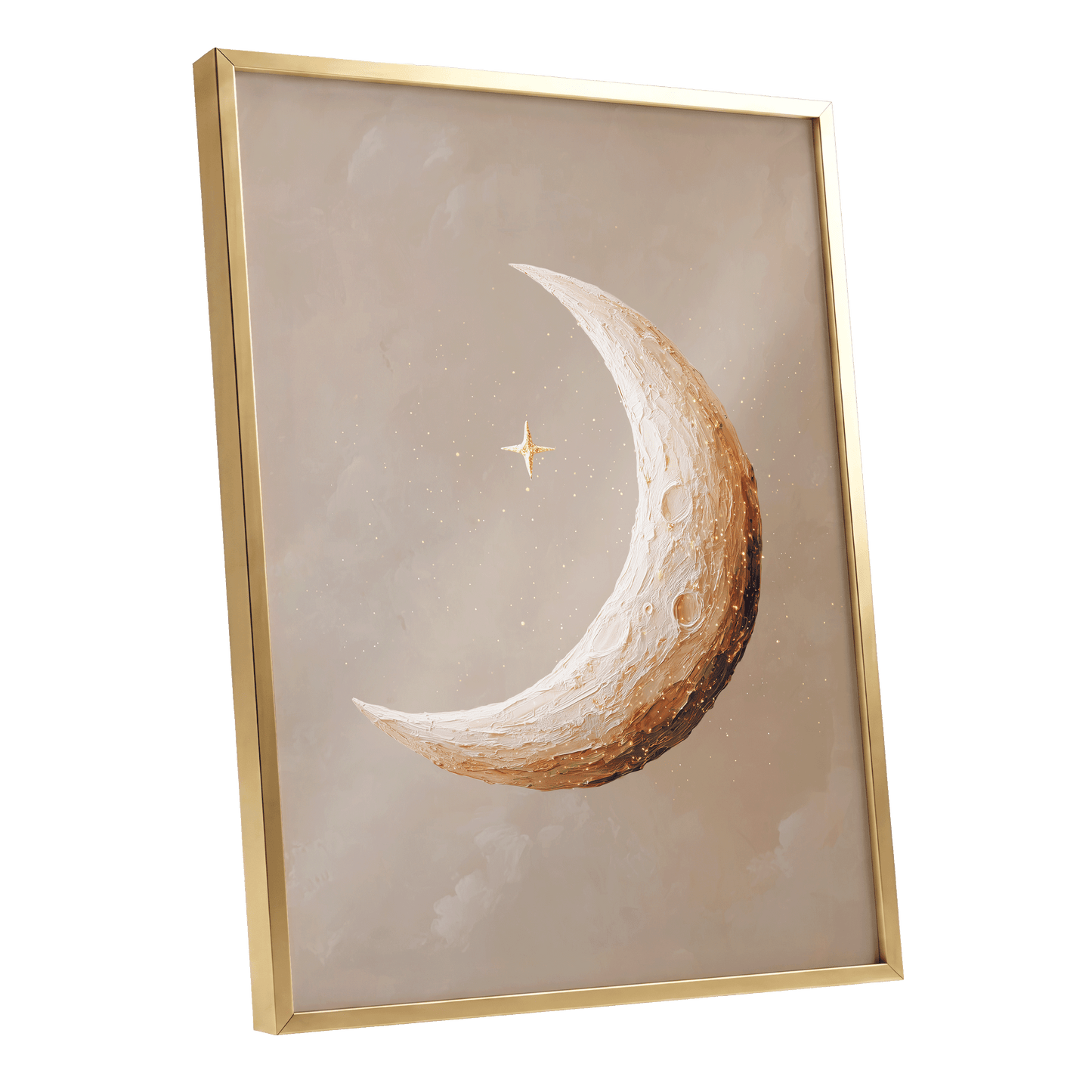 Gilded Crescent – gold framed poster option