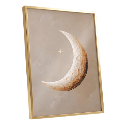 Gilded Crescent – gold framed poster option