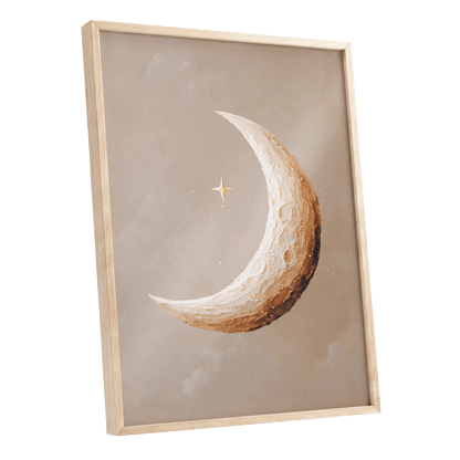 Gilded Crescent – oak framed poster option