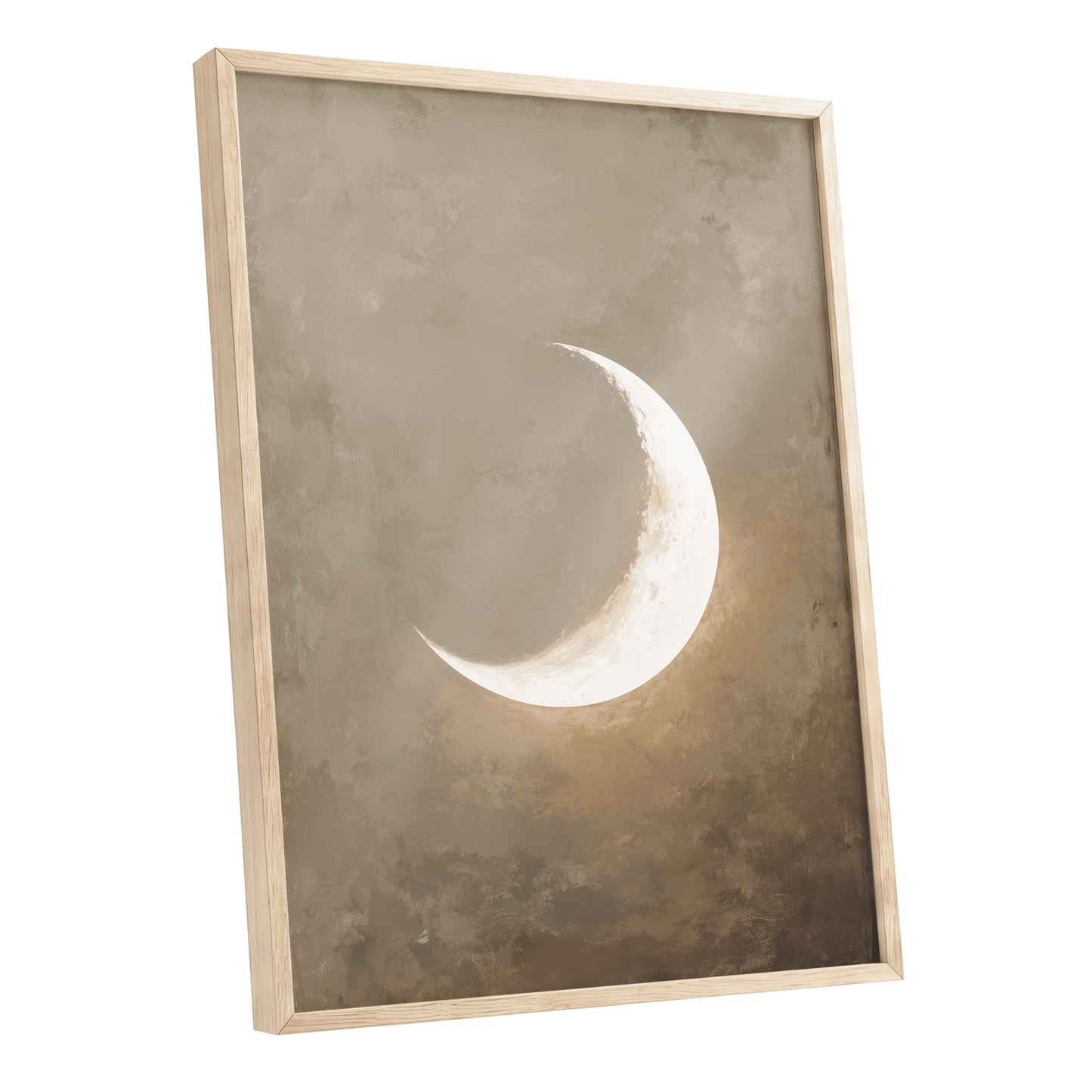Gilded Crescent – oak framed poster option