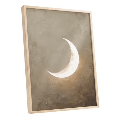 Gilded Crescent – oak framed poster option
