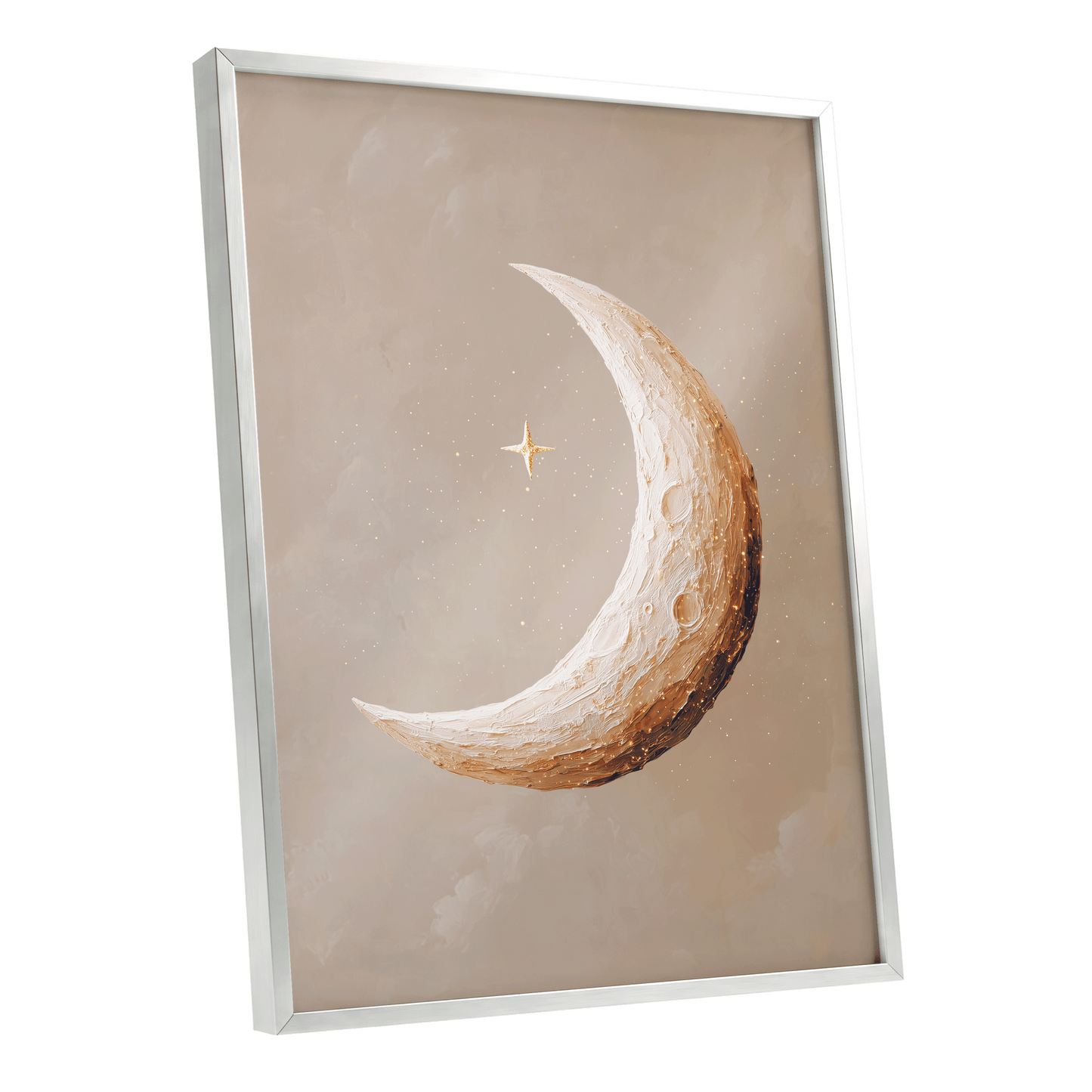 Gilded Crescent – silver framed poster option