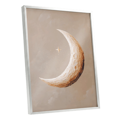 Gilded Crescent – silver framed poster option