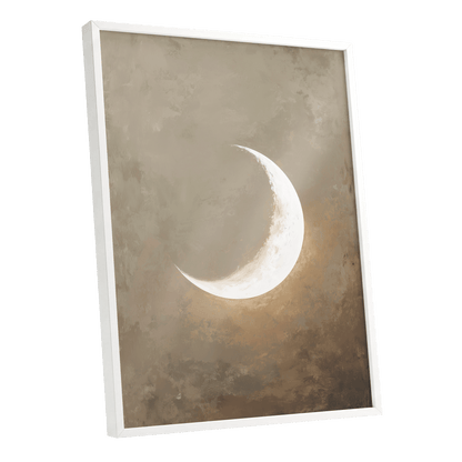 Gilded Crescent – white framed poster option