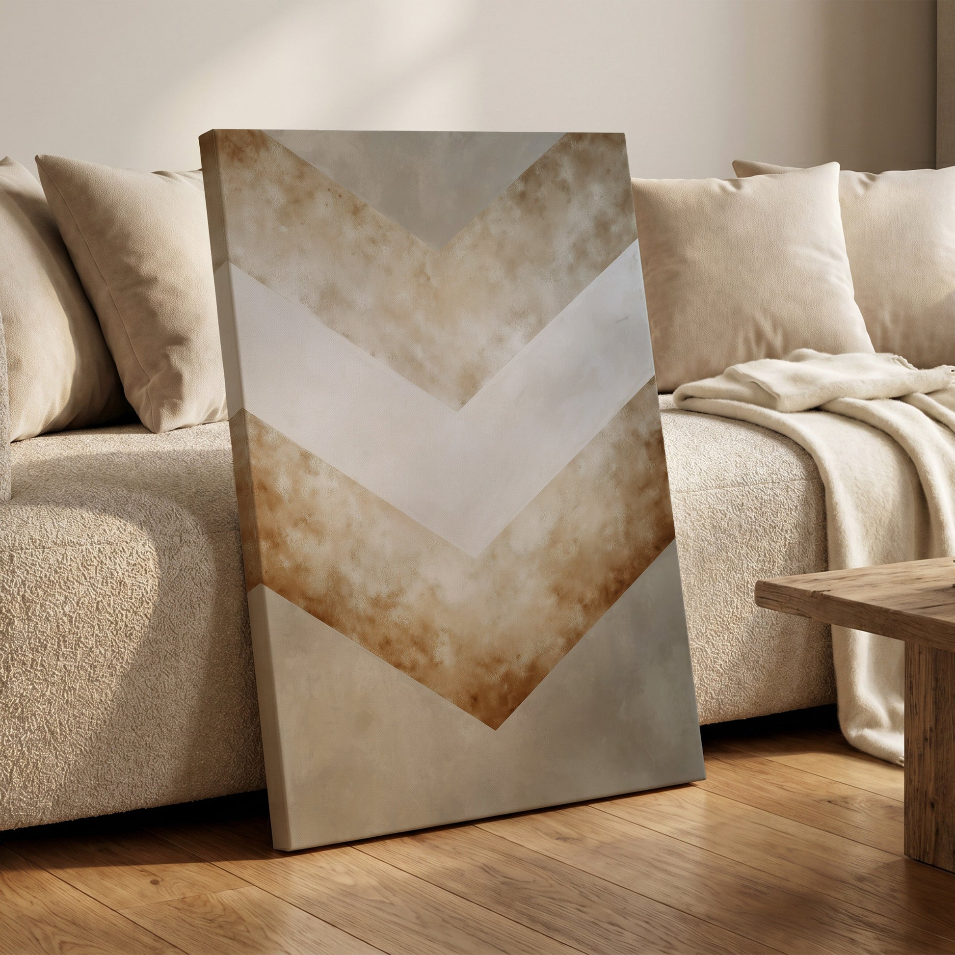 Gilded Descent – canvas wall art in a styled interior, gallery view 1