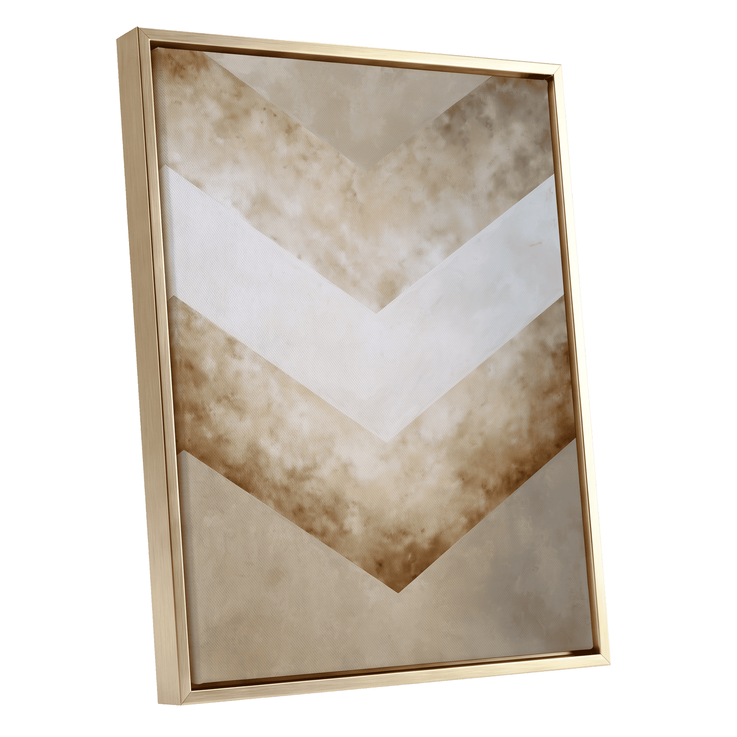 Gilded Descent – gold framed canvas option