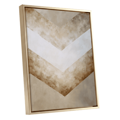 Gilded Descent – gold framed canvas option