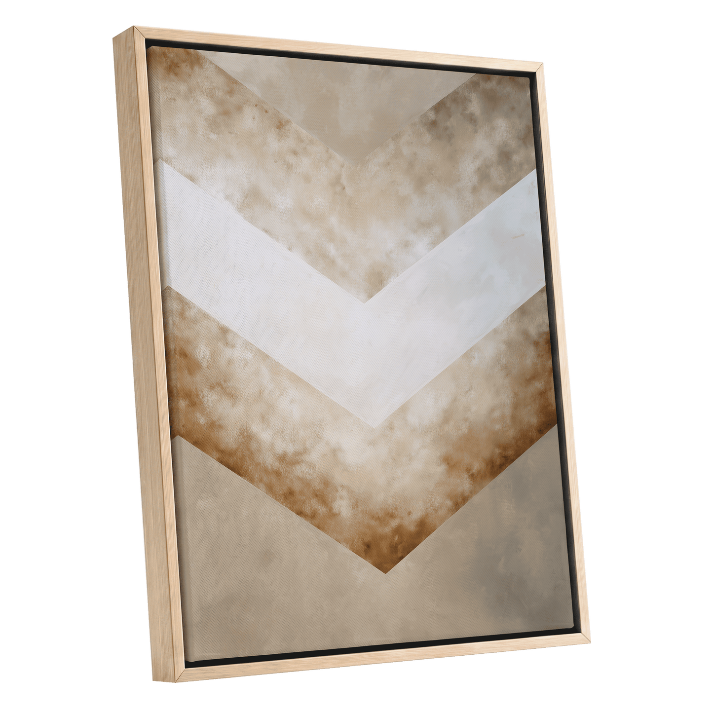 Gilded Descent – oak framed canvas option
