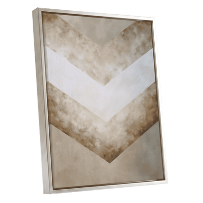 Gilded Descent – silver framed canvas option