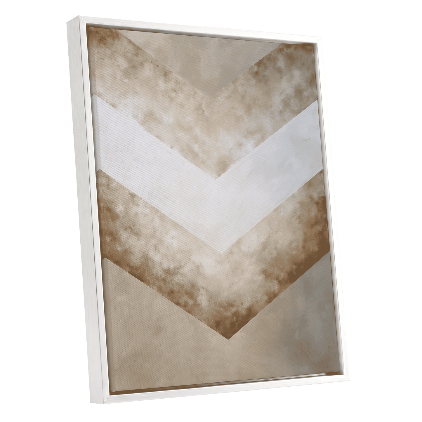 Gilded Descent – white framed canvas option