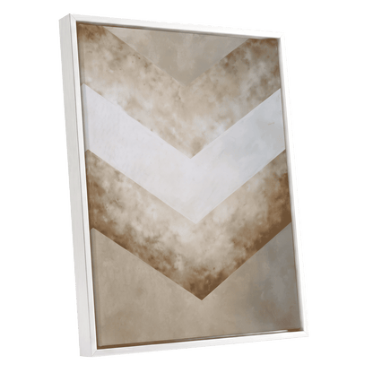 Gilded Descent – white framed canvas option