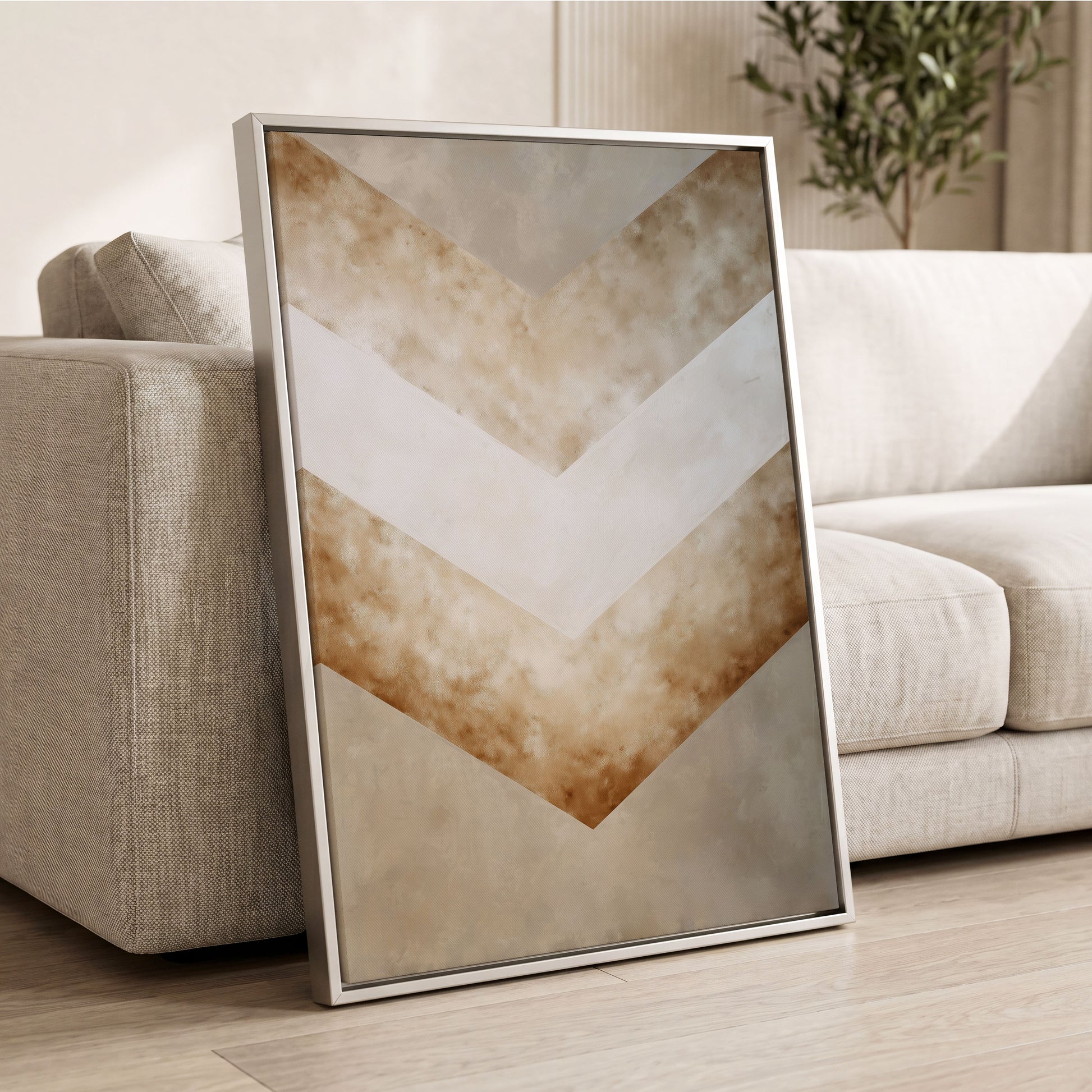 Gilded Descent – wall art displayed in a styled interior, gallery view 2