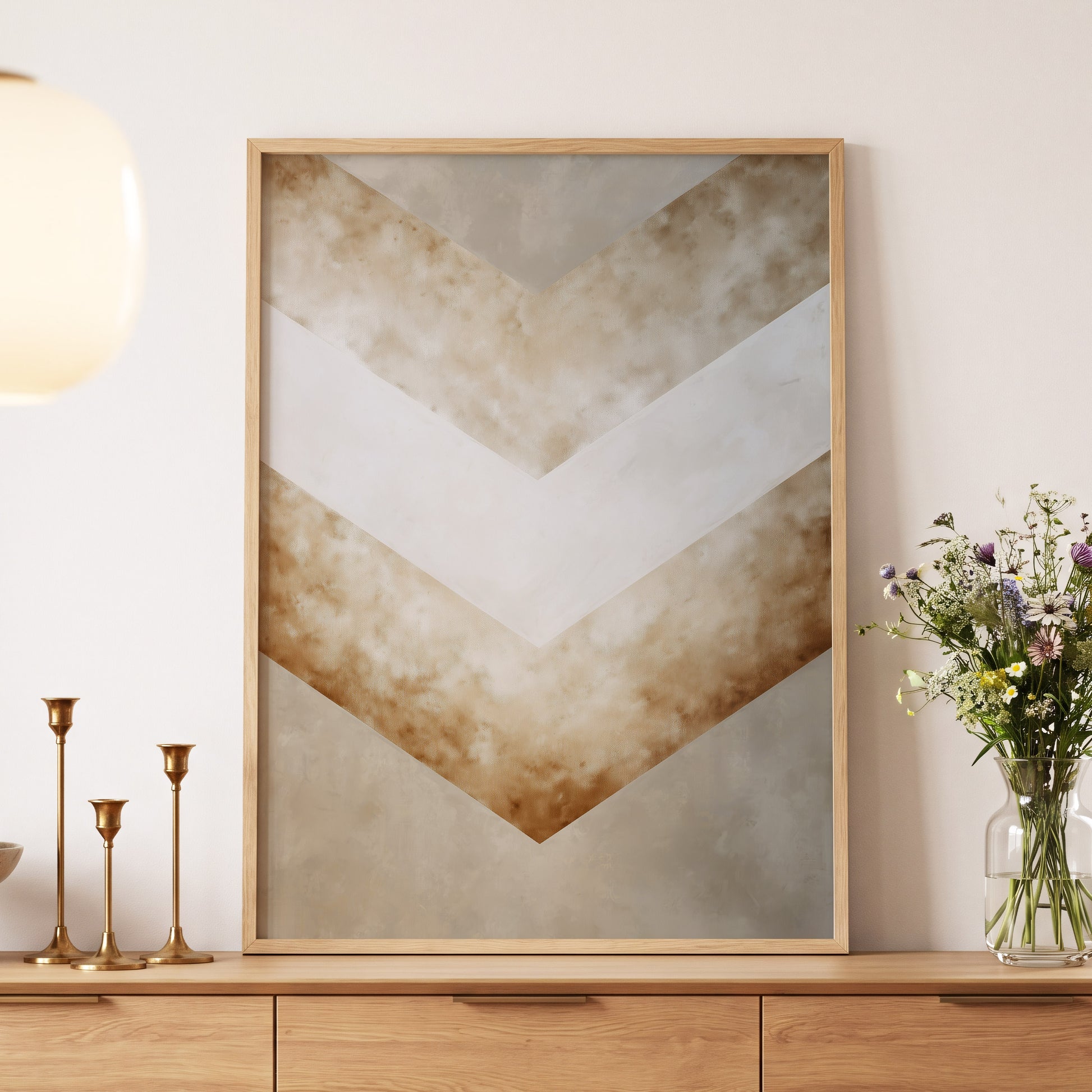 Gilded Descent – wall art displayed in a styled interior, gallery view 5