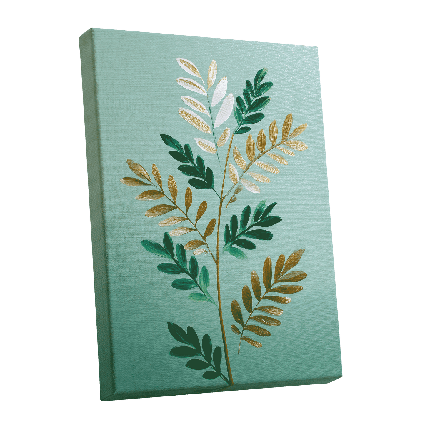 Gilded Garden Rhythm – stretched canvas option