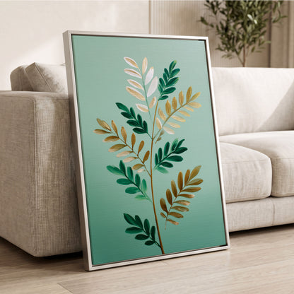 Gilded Garden Rhythm – wall art displayed in a styled interior, gallery view 2