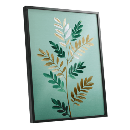 Gilded Garden Rhythm – black framed poster option