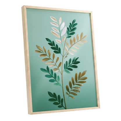 Gilded Garden Rhythm – oak framed poster option