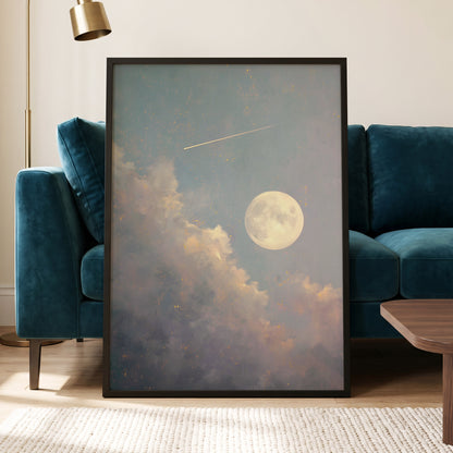 Gilded Moonfall – wall art displayed in a styled interior, gallery view 6