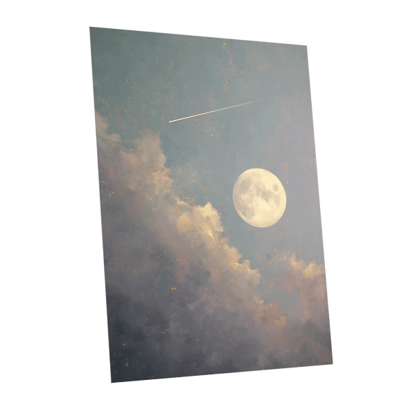 Gilded Moonfall – unframed poster option
