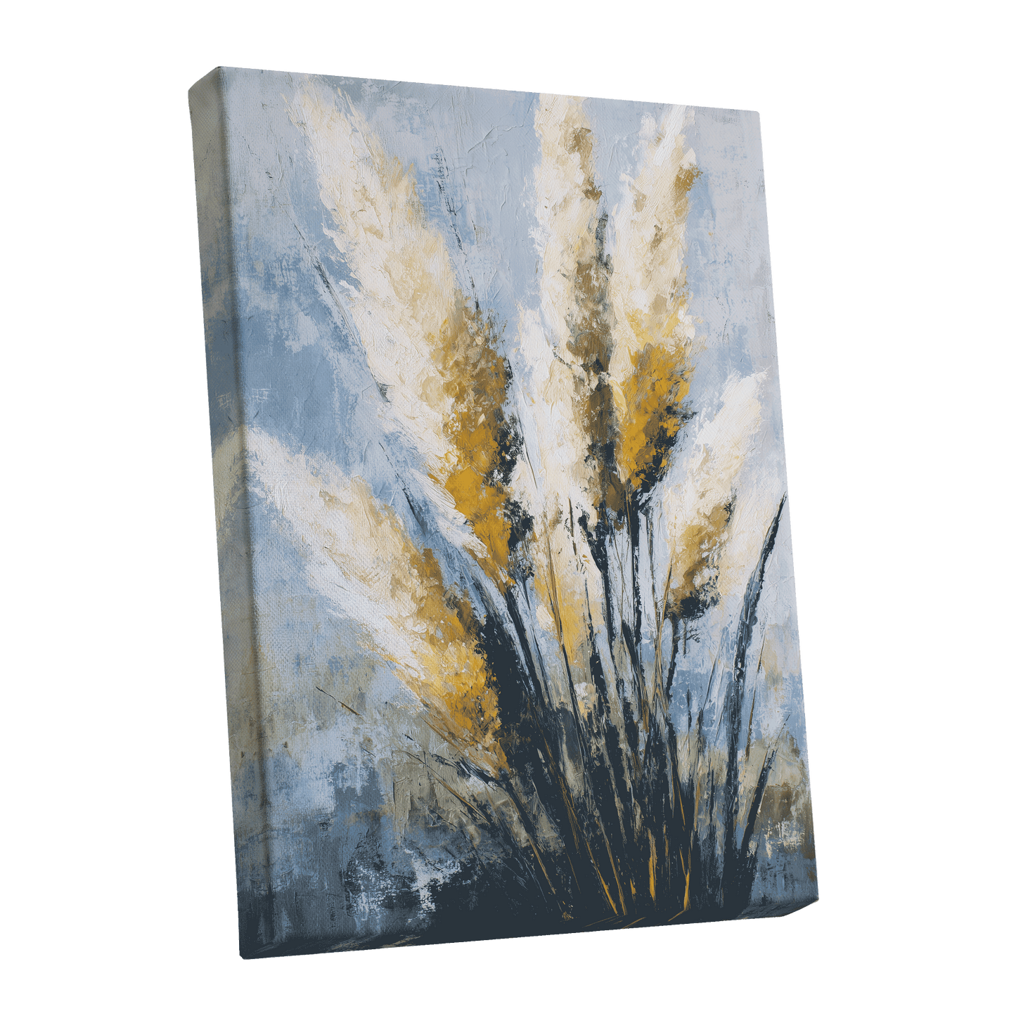 Gilded Pampas – stretched canvas option