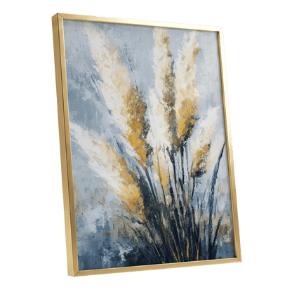 Gilded Pampas – gold framed poster option