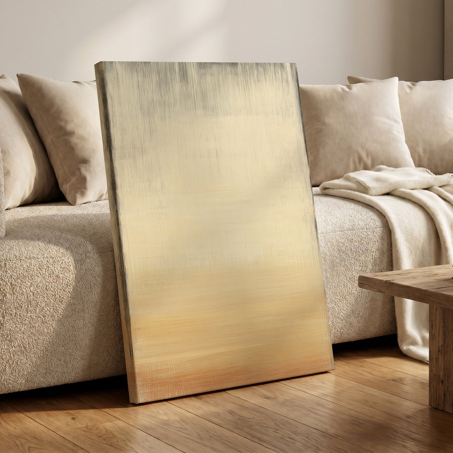 Gilded Stillness – canvas wall art in a styled interior, gallery view 1