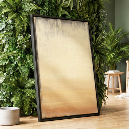 Gilded Stillness – wall art displayed in a styled interior, gallery view 1
