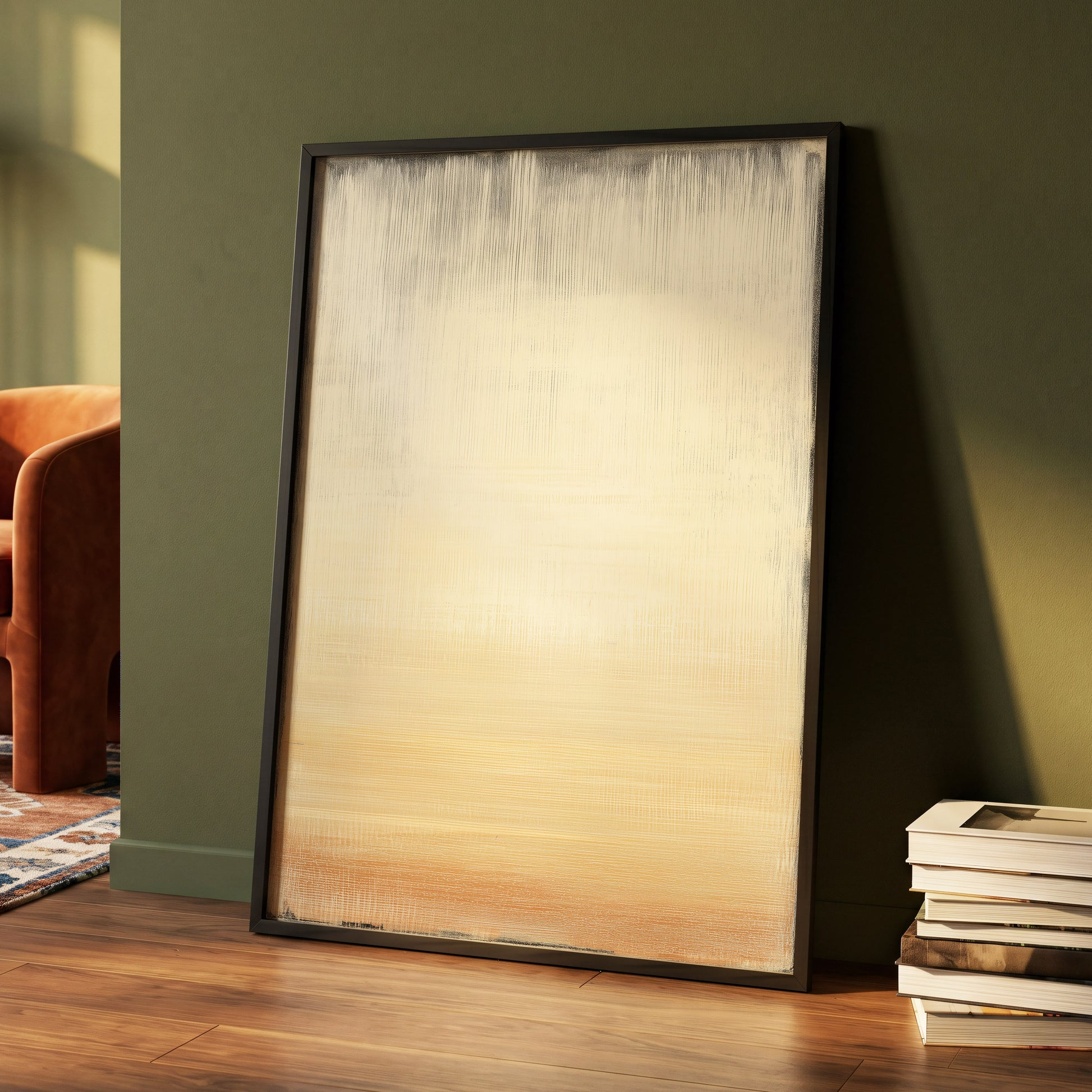 Gilded Stillness – wall art displayed in a styled interior, gallery view 4