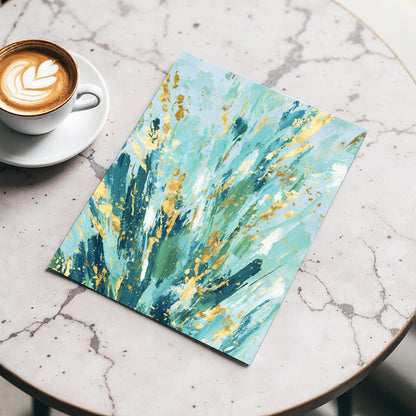 Gilded Tidal Veil – wall art displayed in a styled interior, gallery view 3
