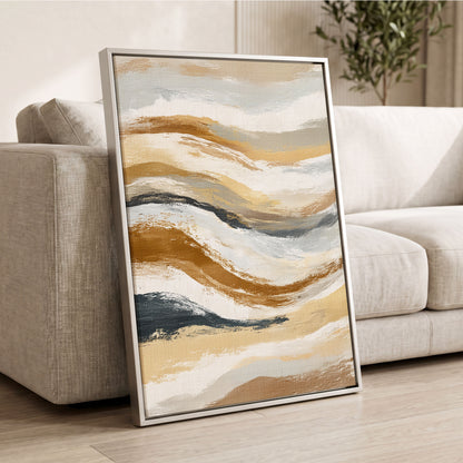 Gilded Tides – wall art displayed in a styled interior, gallery view 2