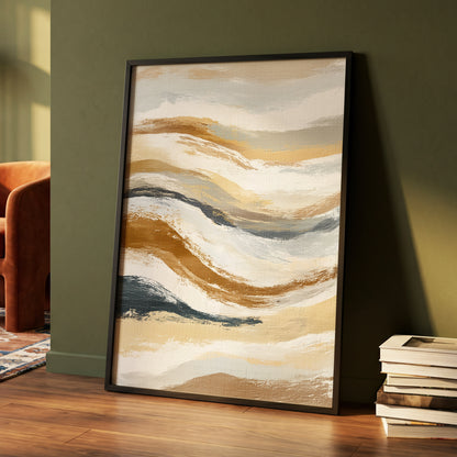 Gilded Tides – wall art displayed in a styled interior, gallery view 4