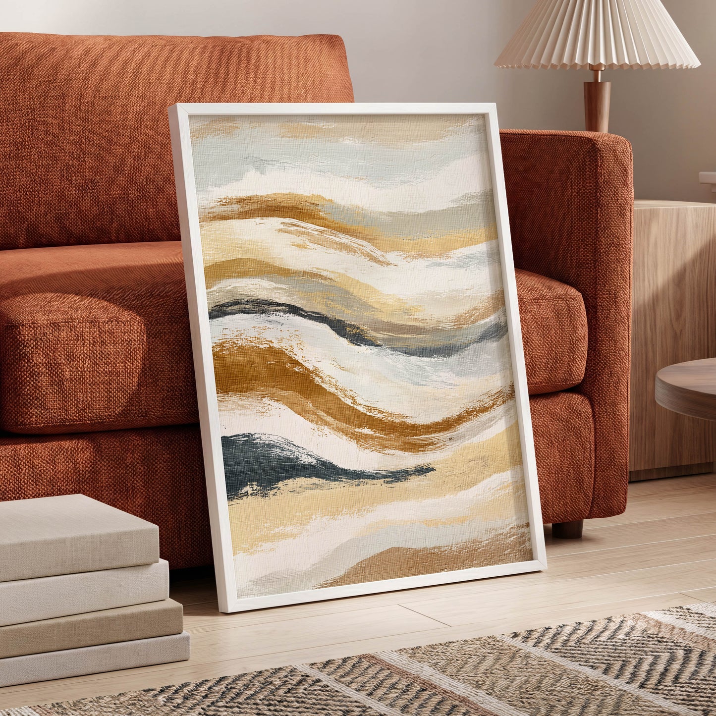 Gilded Tides – wall art displayed in a styled interior, gallery view 6
