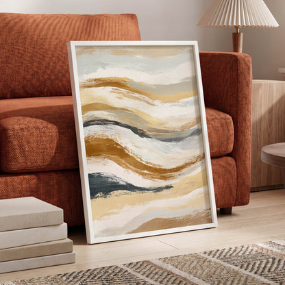 Gilded Tides – wall art displayed in a styled interior, gallery view 6