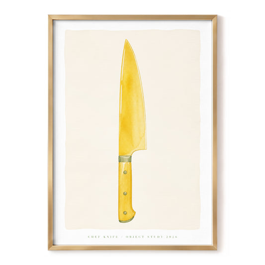 Golden Edge Study, gold, beige, white minimalist wall art, front artwork view