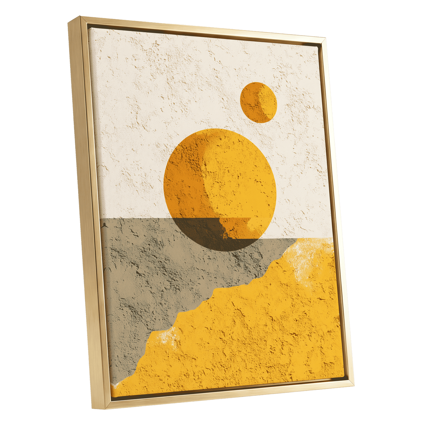 Golden Horizon Forms – gold framed canvas option