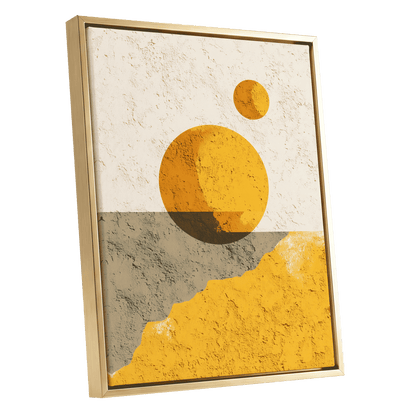 Golden Horizon Forms – gold framed canvas option