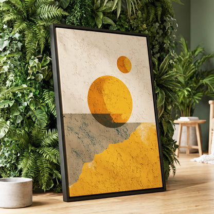 Golden Horizon Forms – wall art displayed in a styled interior, gallery view 1