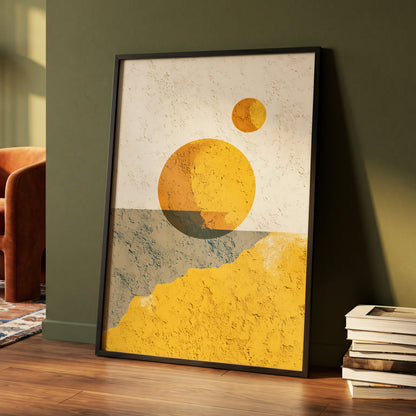 Golden Horizon Forms – wall art displayed in a styled interior, gallery view 4