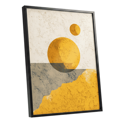 Golden Horizon Forms – black framed poster option